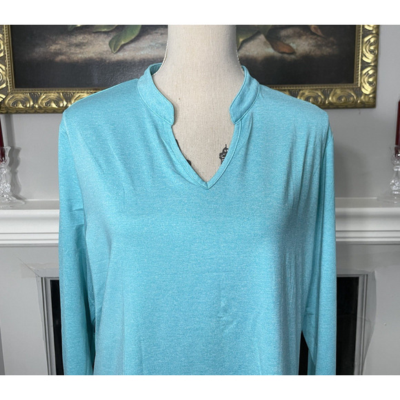 Coolrun Women's V-neck Teal Size XXL - Picture 2 of 6